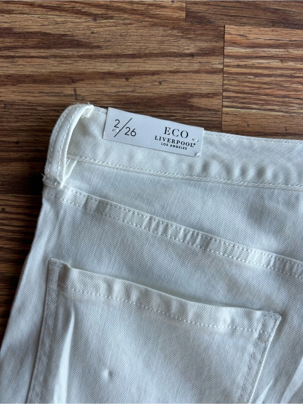 Women’s Liverpool Hannah White High Rise Flare Jeans With Twisted Size 2